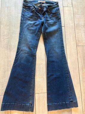 J Brand Dark Blue Flare Jeans